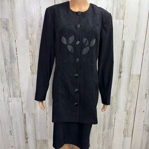 Ultra Dress Vintage Black Microsuede Popover Dress
